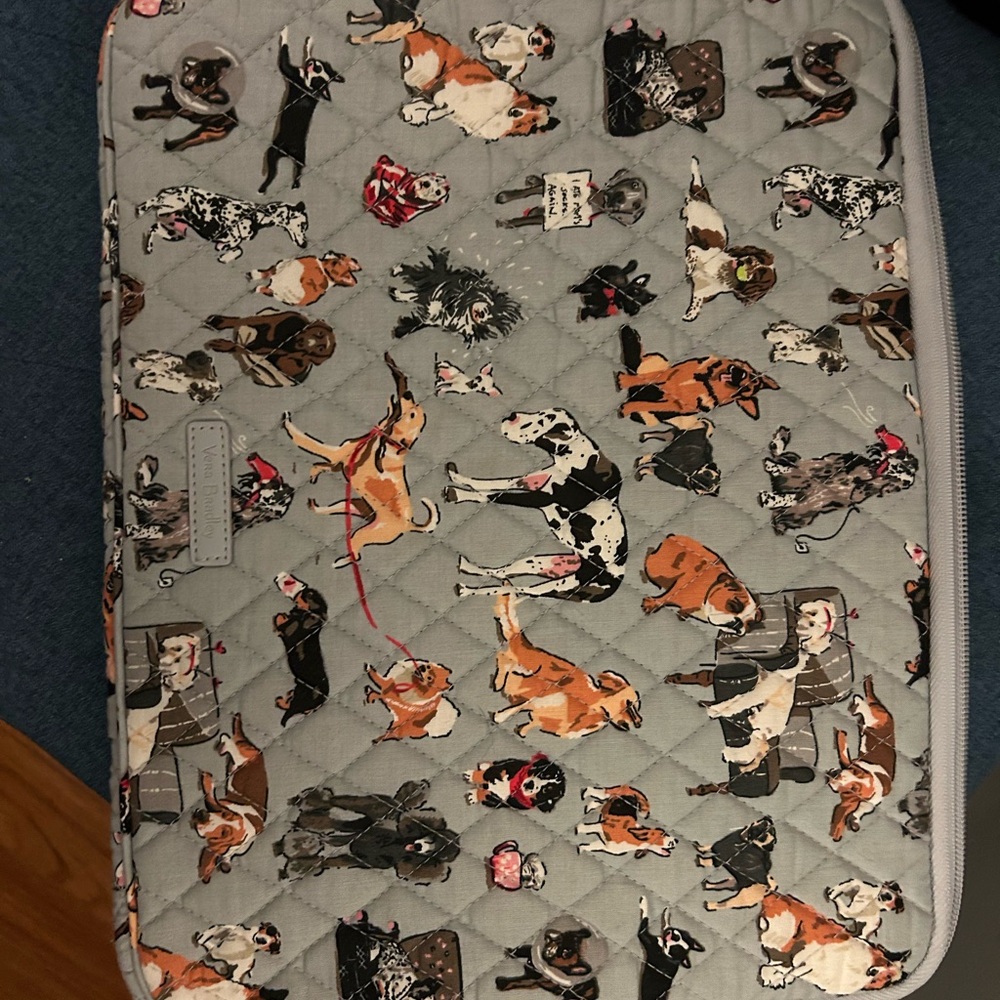 Vera Bradley tablet sleeve with dog print